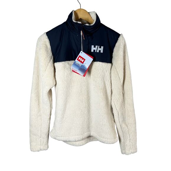 Helly Hansen Juniors' Champ 1/2 Zip Midlayer Size 14 Cream - Picture 1 of 8